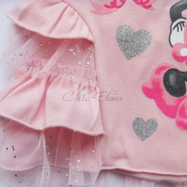 Girl Baby Minnie Mouse Top Dress Pants Leggings Outfits Costume Sz 12 24 Months
