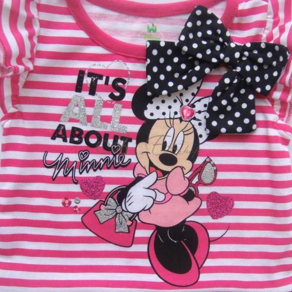 Baby Toddler Summer Outfits Girl Stripe Minnie Mouse Top Leggings 12 24 Months