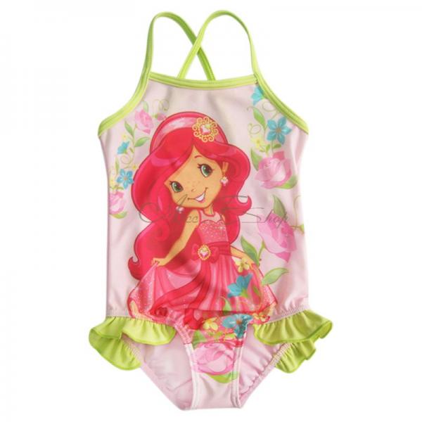 Girls Kids Strawberry Swimsuit Swimwear Bathing Suit Swimming Costume 2 8 Years