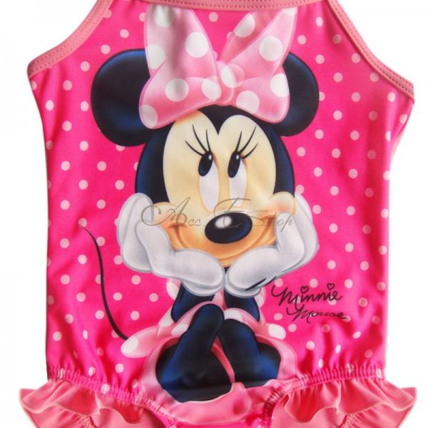 Girl Baby Polka Dots Minnie Mouse Swimsuit Swimwear Swimming Costume Sz 3 8