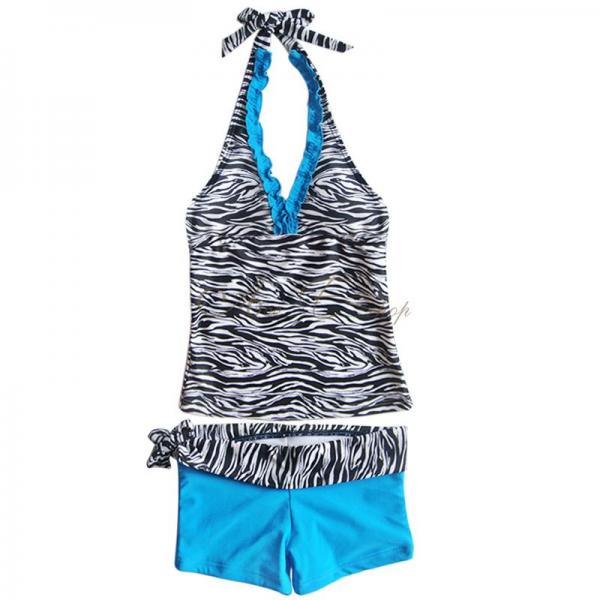 Girls Halter Tankini 2 Piece Kids Bathing Suit Swimwear Swimsuit UPF 50 Sz 8 14