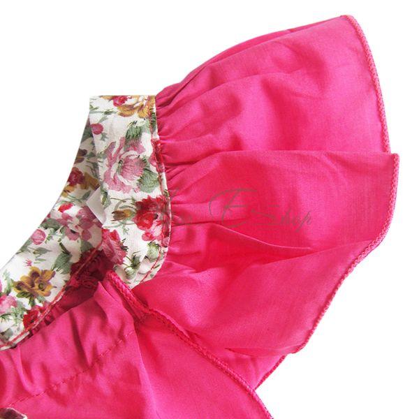 Girls Ruffle Bowknot Top Floral Pants Costume Kids 2pc Summer Outfits Sz 2 6