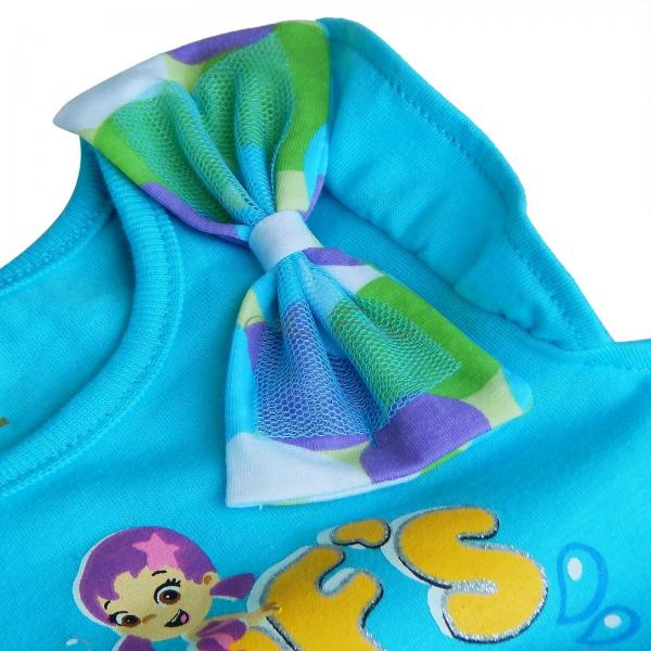 Bubble Guppies Girl Baby 2pcs Outfit Top Dress T Shirt Polka Dots Short Pants 2T