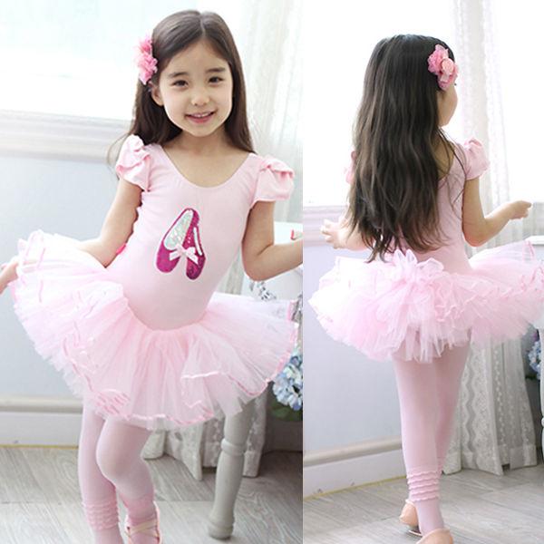 Pink Ballet Dance Fairy Costume Tutu Girl Dress Sz 3 8Y