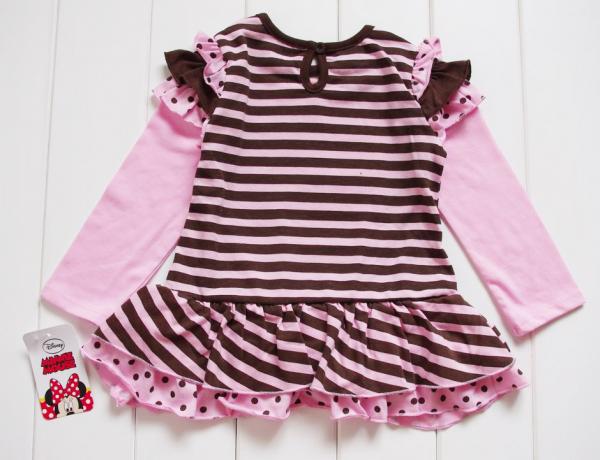 Minnie Mouse Girls Stripe Long Sleeve Top Dress Pants Costume Fancy Outfit 2 4Y