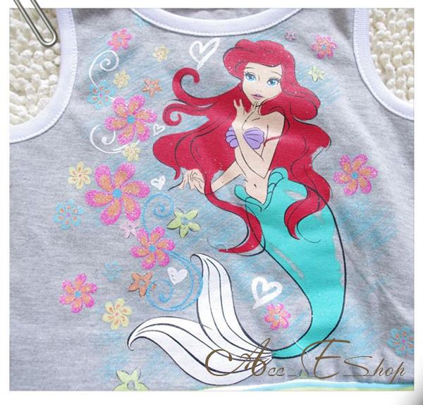 Girls Size 2 7Y Princess Ariel Mermaid Summer Tank Dress Party Tutu Skirt Outfit