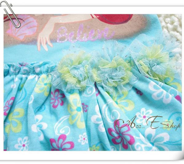   Size 2 3 4 5 6 6X Disney Princess Ariel Mermaid Summer Dress Skirt