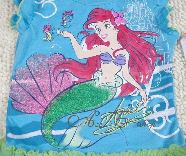 Girls Size 4 5 6 6X Princess Ariel Mermaid Summer Party Dress Costume Tutu Skirt