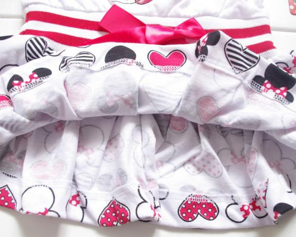 New Girls Minnie Mouse Polka Dots Bowknot Top Dress Birthday Party Costume Sz 5