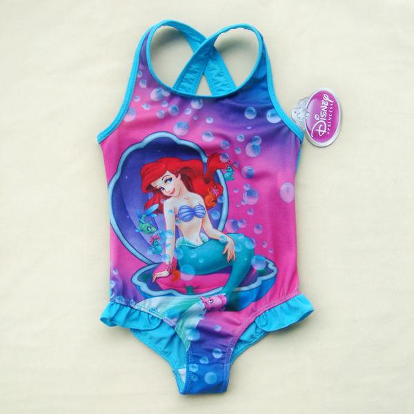 Girls Princess Ariel Mermaid Swimming Costume Swimsuit Bathing Suit 2 7 Years