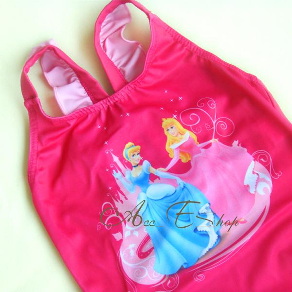 Girls Kids Sz 2 6Y Disney Princess Swimsuit Swimwear Bathing Swimming Costume