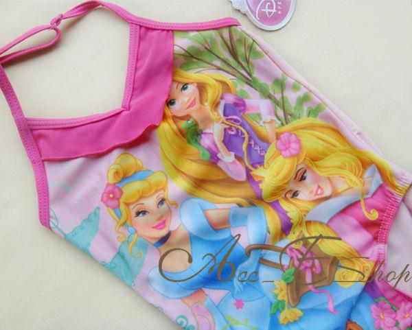 Girls Size 2 6 Princess Swimsuit Swimwear Bathing Suit Tankini Swimming Costume