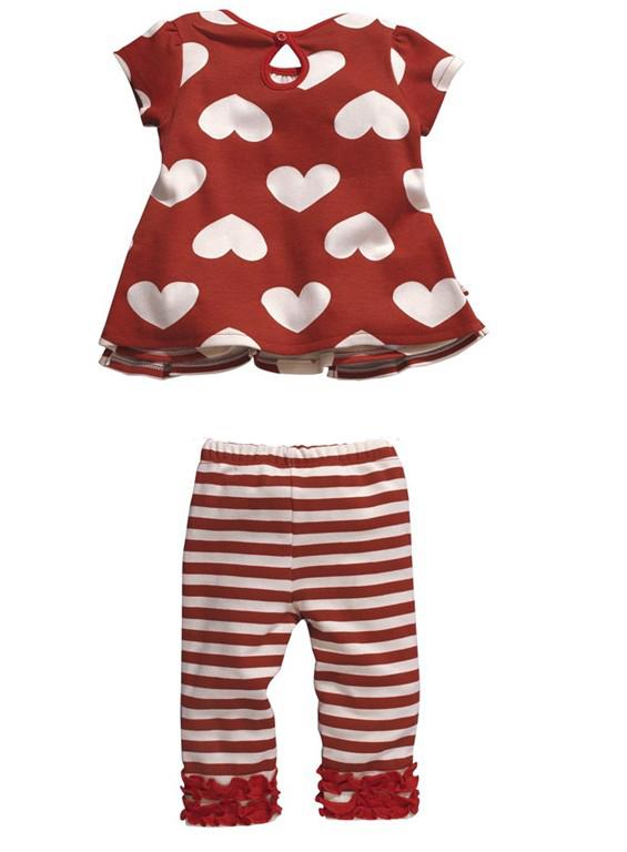 Girls Baby Kids Outfit Top Pants Stripe 2pcs Summer Set Toddler Sz 3M 3Y Costume