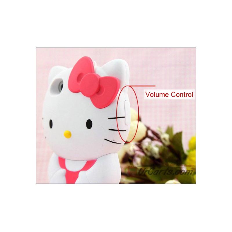 Japaness Red/Blue Cute 3D Hello Kitty Silicon Back Cover Case for 