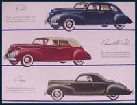 1939 Lincoln Zephyr V12 Color Original Brochure 39  