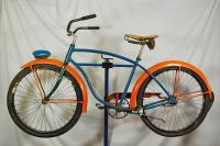 Vintage 1951 Schwinn built balloon tire bicycle Spitfire bike rat rod 