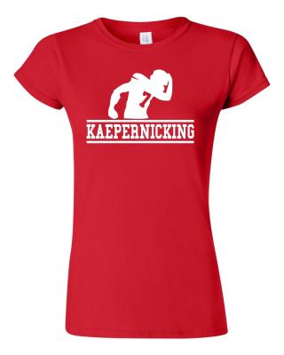 Junior Womnes Red Kaepernicking San Francisco Novelty Humor PARODY T Shirt Tee