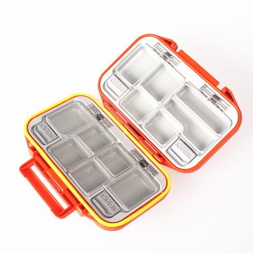 New Waterproof Orange Plastic Fishing Accessories Boxes Fishing Tool Box