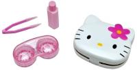 NEW Cute White Hello Kitty Contact Lenses Case Set FREE POSTAGE  