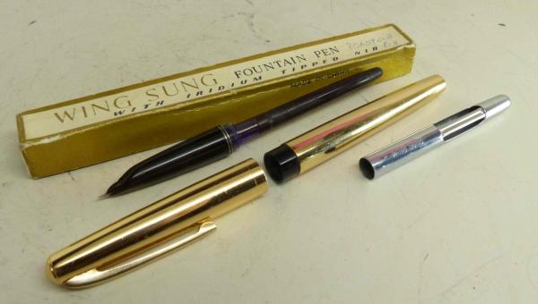 10X Vintage Classic Wing Sung Fountain Pens With 10 Models For Collection 