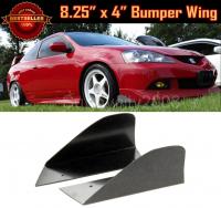 Bumper Lip Diffuser Fin Spoiler Splitters Black Winglet Blade For Honda  Acura