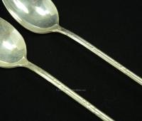 c1919 New England Silver Plate ROSEMARY ICED TEA SPOONS  