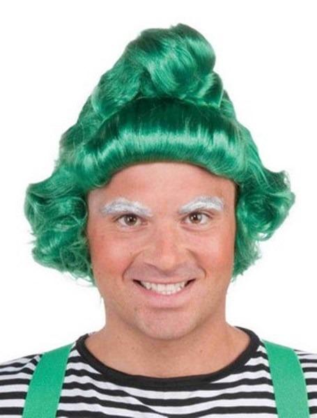 Details About Original Christmas Elf Oompa Loompa Adult Green Wig Munchkins St Patricks Fast