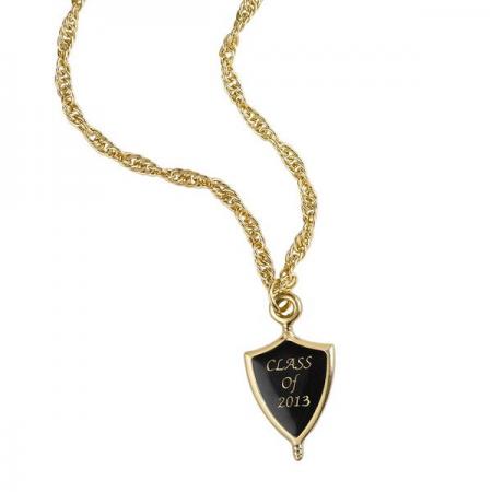 Gold Toned 2013 Key Shield Necklace Graduation Gift | eBay