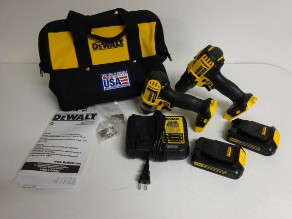 DEWALT 20V 2 Tool Compact Combo Kit DCD780 DCF885 Cordless Drill Impact