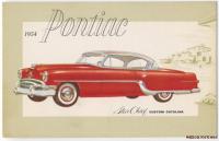 1954 PONTIAC STAR CHIEF CUSTOM CATALINA Original Ad Postcard  