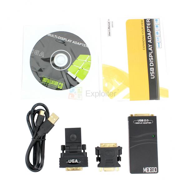 USB 2 0 to HDMI VGA DVI Multi Display Graphics Dual Monitor Adapter Converter