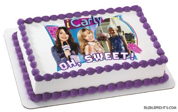 iCarly   Oh Sweet Photo Edible Image Icing Cake Topper  