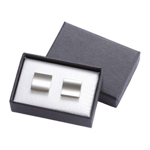  Silver Metal Cufflinks in Gift Box Engraved Groomsmen Gift