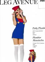 Ladies Mario Luigi 80s 90s Fancy Dress Costume Outfit Girls Lady Plumber 8-10