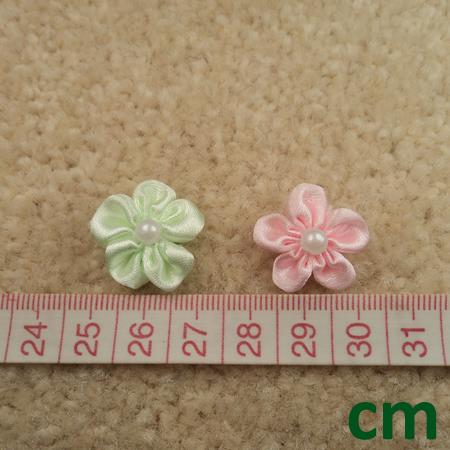 100 200 Satin Plum Flower Pearl Bead Applique Scrapbook Sewing Craft 8 Colors