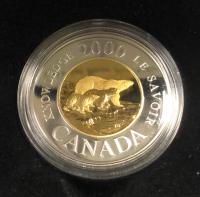 1996 $2 GOLD  HEAVY CAMEO COIN PROOF BOX with COA