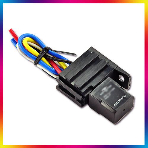   30A 12V Relay Car Kit For Electric Fan Fuel Pump Light Horn 5Pin Wire