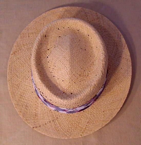 Vtg 1960s ? Mens L.L. BEAN Straw FEDORA Hat w MADRAS XL - MINT | eBay