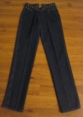 Rocky Mountain Jr Size 5, Long, Star Studded Imprint No Pocket Jeans | eBay