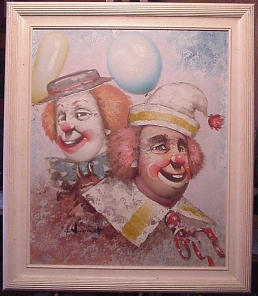 Moninet Clowns Painting  