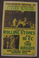   ROLLING STONES 1976 CONCERT POSTER KNEBWORTH 70s Ronnie Van Zant