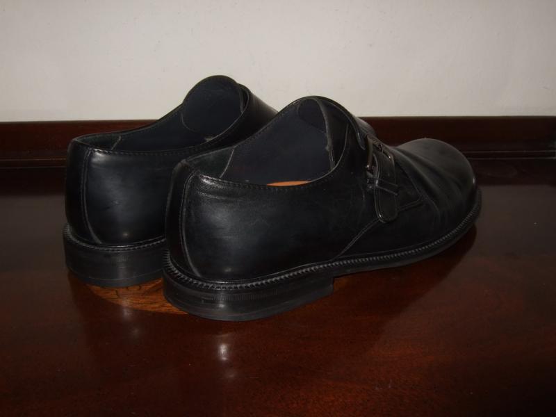 Birkenstock Footprints Black Leather Monk Strap Shoes Mens Sz.42/ 8.5 