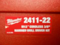 Rotary 2 Speed Cordless Hammer Power Drill Kit 2411 22  
