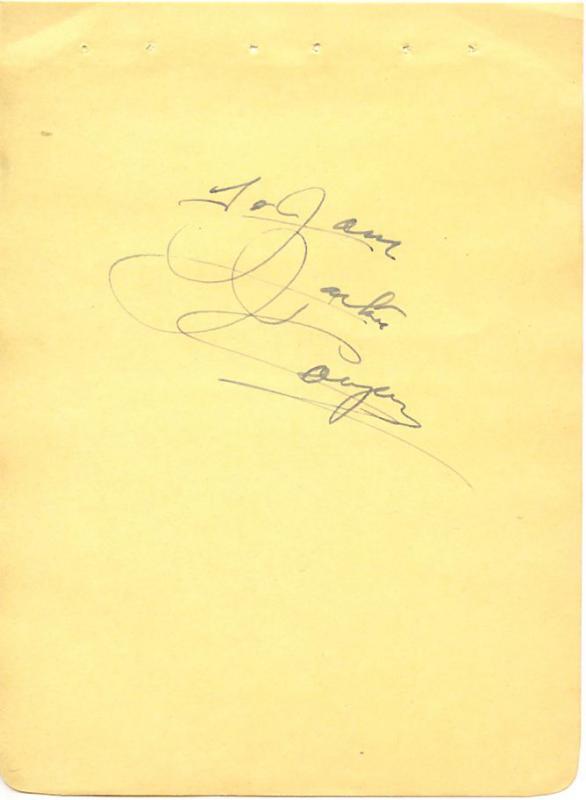 Jackie Cooper Vintage 1930s Original Signed Album Page Autographed 