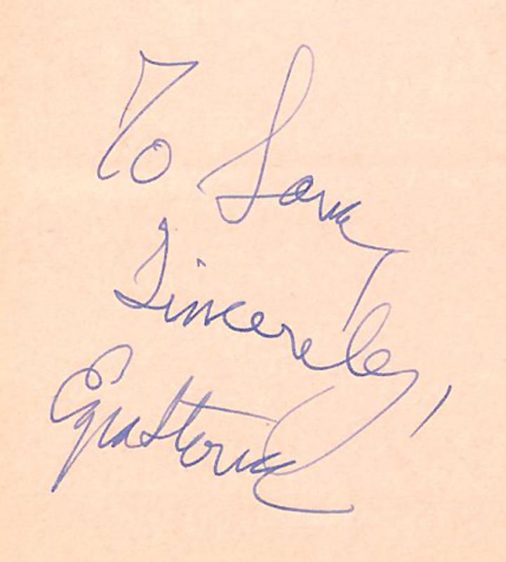 Ezra Stone Vintage 1930s Original Signed Album Page Autographed