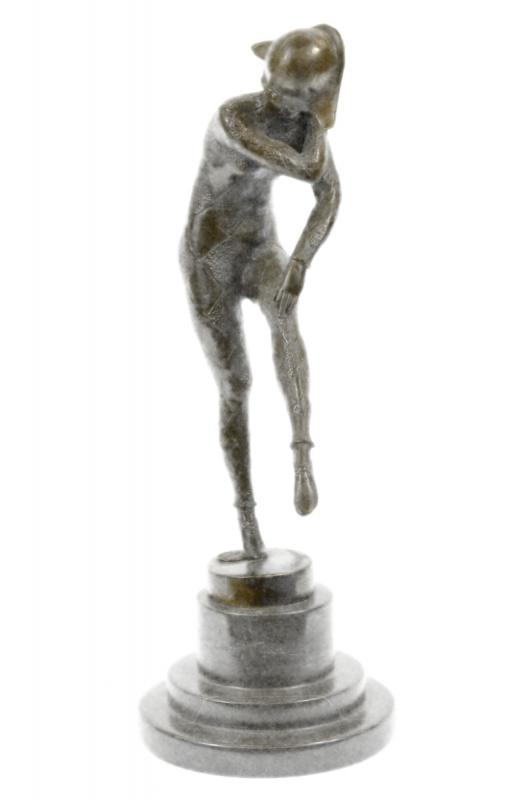 Art Deco Fan Dancer Bronze Statue by Demetre Chiparus Sculpture