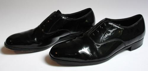Florsheim Men's Oxford Dress Shoes Black Patent Leather 13 D Military Style