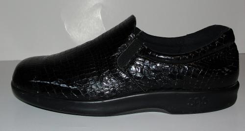 Womens SAS Black Viva Croc Walking Shoes Slip on 8 M San Antonio Shoes