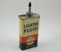 Flying A Sure Fire Lead Top Lighter Fluid Can Tide Water Oil Veedol 
