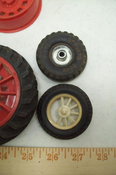 Vintage Toy Truck Tires Wheels for Parts Restore Structo Unknown